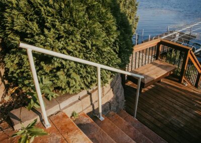 cabin staircase railing 1